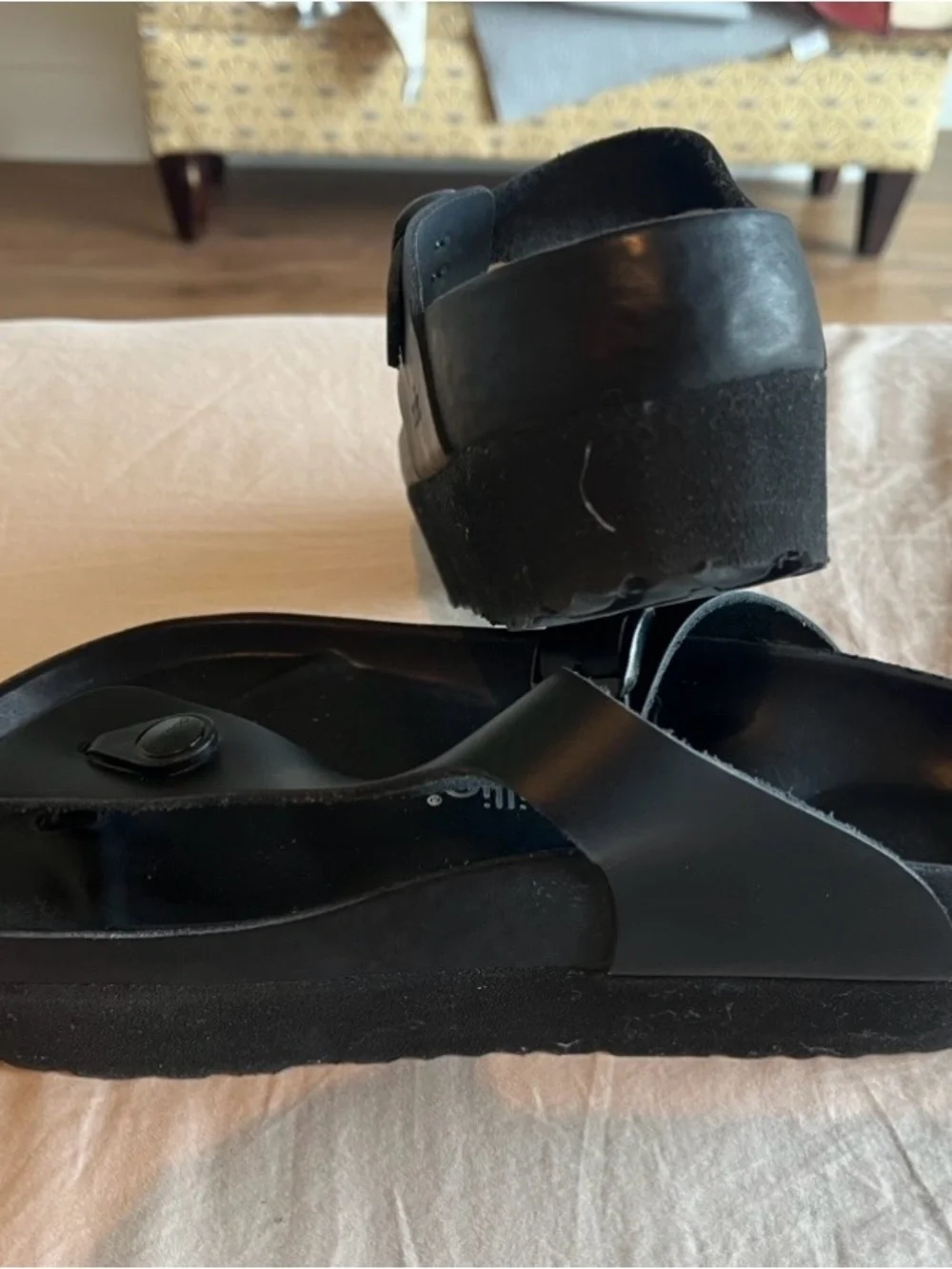 Birkenstock Papillio Gizeh Flex Platform  Black  Women's Sandal
